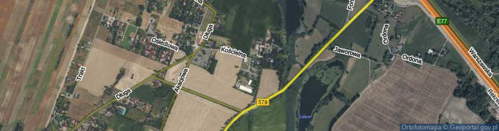 Zdjęcie satelitarne Bursztynowa ul.